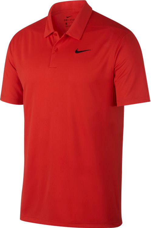 Koszulka Polo Nike Dry Essential Solid Habanero Red/Black XL