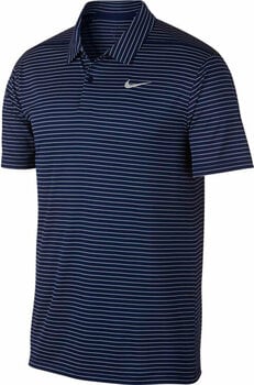 Poloshirt Nike Dry Essential Stripe Mens Polo Shirt Blue Void/Flat Silver S - 1