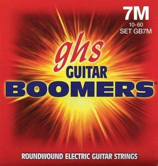 Struny pre elektrickú gitaru GHS GB7-M Boomers 7-String Medium