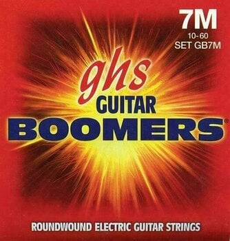 Cordes pour guitares électriques GHS GB7-M Boomers 7-String Medium - 1