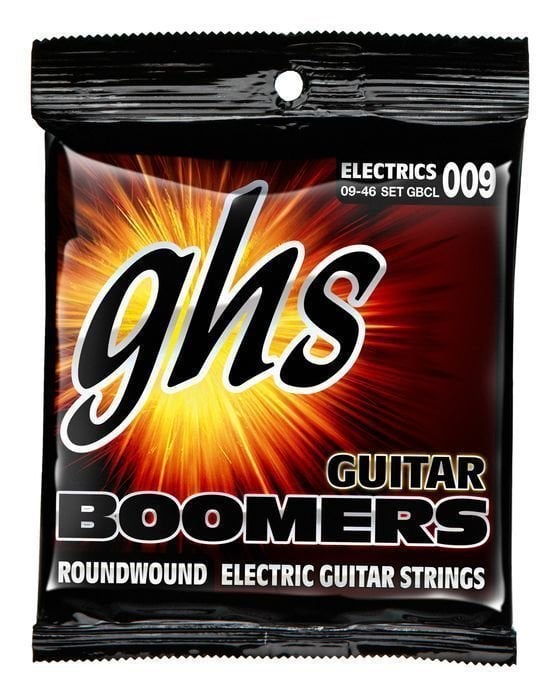 Cordes pour guitares électriques GHS Boomers Roundwound 9-46