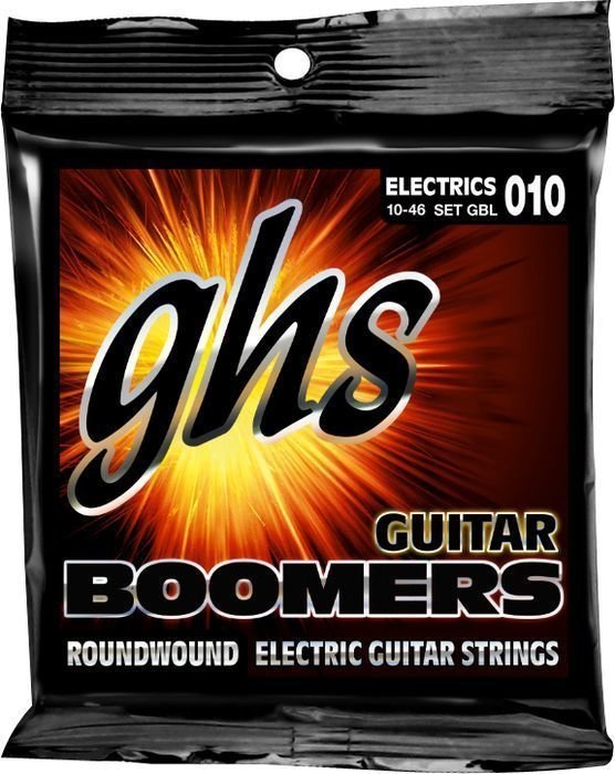 Snaren voor elektrische gitaar GHS Electric Guitar Boomers Roundwound Light 3-Pack, .010 - .046 3-pack