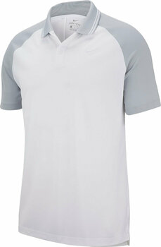 Риза за поло Nike Dry Essential Tipped Mens Polo Shirt White/Wolf Grey XL - 1