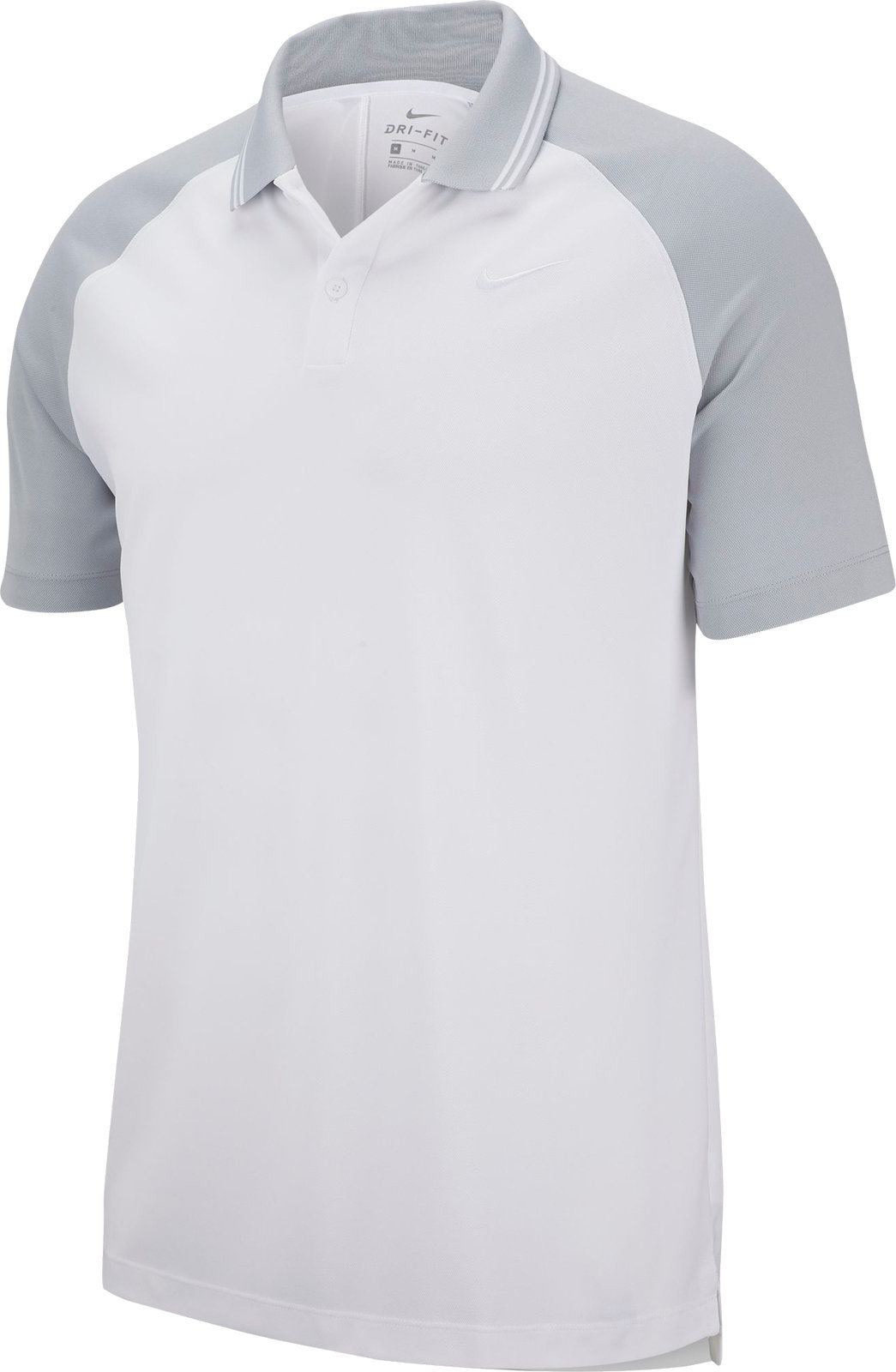 Poloshirt Nike Dry Essential Tipped Mens Polo Shirt White/Wolf Grey L