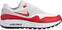 Calçado de golfe para homem Nike Air Max 1G Mens Golf Shoes White/University Red US 10,5