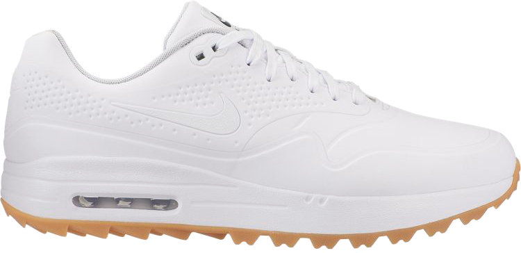 white nike air max golf shoes