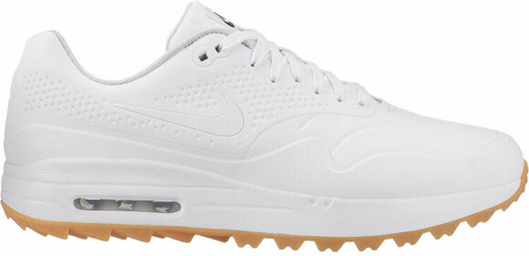 Golfskor för herrar Nike Air Max 1G Mens Golf Shoes White/White US 9 - 1