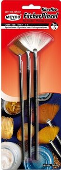 Teptukas Meyco Synthetic Fan Brushes Set No 1/3/5 - 1