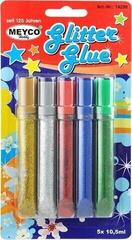 Klijai Meyco Glue Mix Colors 5x10,5ml Gold Silver Red Blue And Green