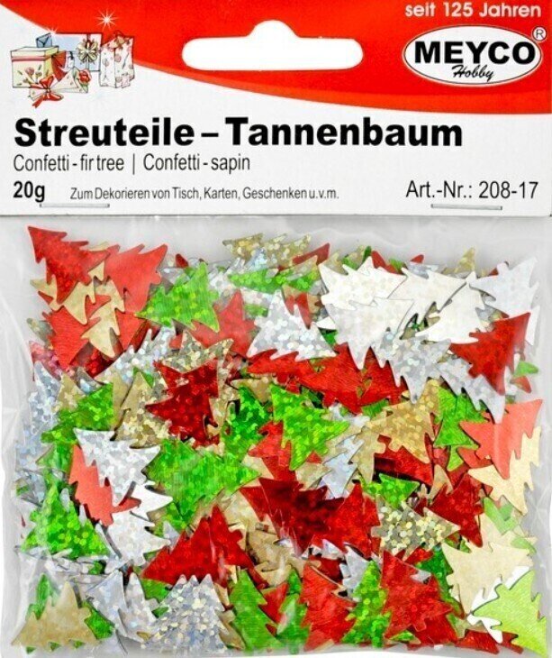 Material Meyco 208-17 Konfeti Božična drevesca
