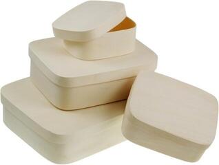 Materiale Meyco Rectangular Plywood Box 12x10cm 4,5cm