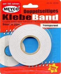 Klijai Meyco Double-Sided Adhesive Tape 9mm 20m