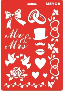 Template Meyco 66010 Templates 20x30 cm Love 20x30 cm - 1