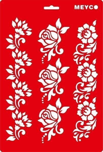Šablona Meyco 66042 Šablone 20x31 cm Vrtnice 20x31 cm