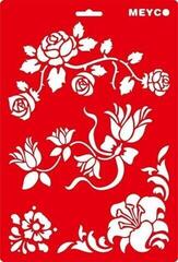 Template Meyco 66044 Templates 20x30 cm Flowers 1 20x30 cm