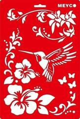 Template Meyco 66045 Templates 20x31 cm Flowers 3 20x31 cm