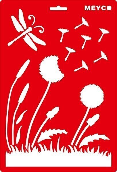 Modello Meyco 66047 Stencil 20x31 cm Dandelion 20x31 cm