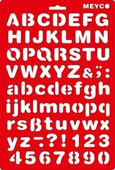 Šablóna Meyco 66050 Šablóny 20x31 cm Hrubé písmená 20x31 cm - 1