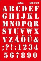Template Meyco 66053 Templates 20x31 cm Letters Military 20x31 cm
