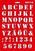 Template Meyco 66053 Templates 20x31 cm Letters Military 20x31 cm