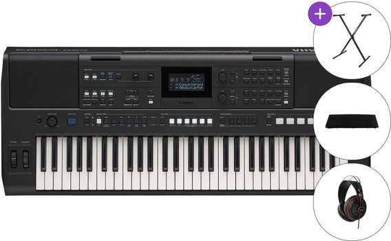 Keyboard with Touch Response Yamaha PSR-E583 SET Keyboard with Touch Response Black - 1