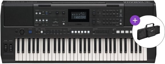 Puutefunktsiooniga süntesaator Yamaha PSR-E583 SET 3 Puutefunktsiooniga süntesaator Black - 1