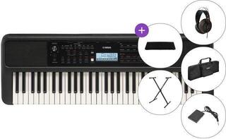 Keyboard with Touch Response Yamaha PSR-E383 DELUXE SET Keyboard with Touch Response Black