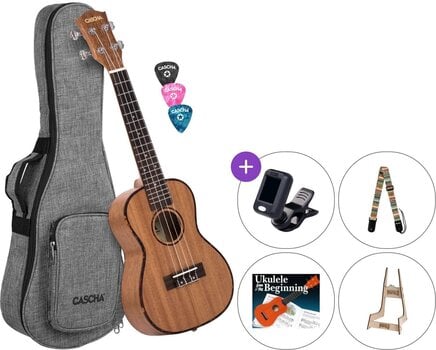 Γιουκαλίλι για Συναυλία Cascha HH 2035 Premium Mahogany SET Natural Γιουκαλίλι για Συναυλία - 1