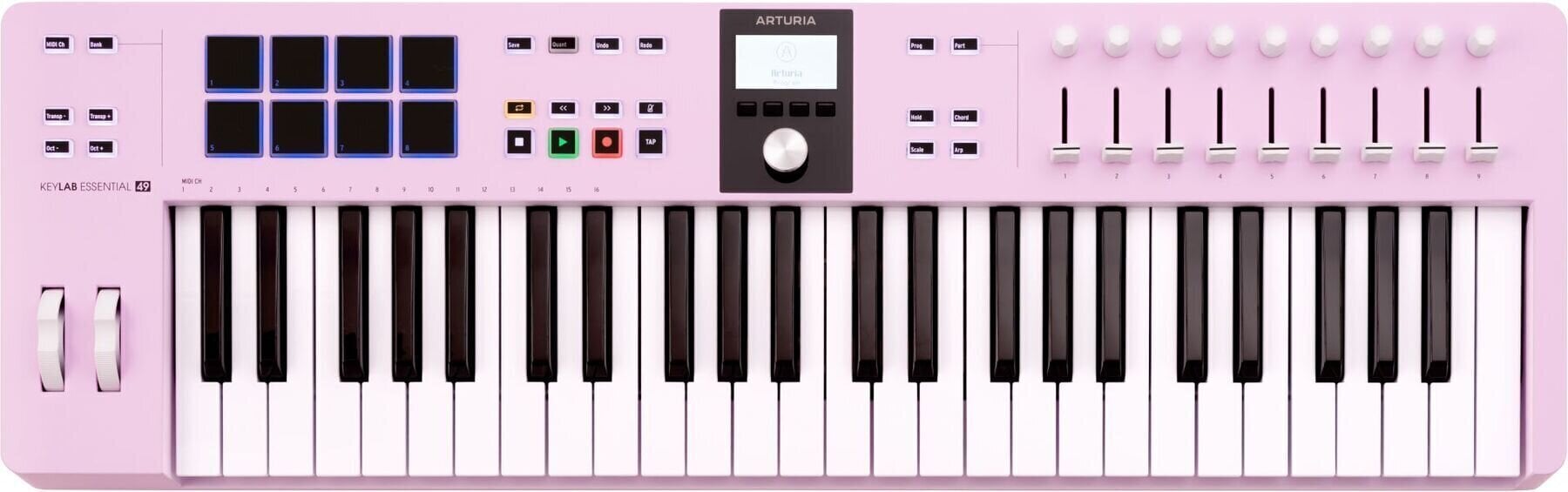 MIDI toetsenbord Arturia KeyLab Essential 49 mk3 MIDI toetsenbord Rose Quartz