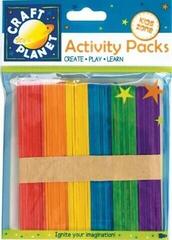 Materiale Docrafts Colored Wooden Spatulas Sticks 11,5cm 50 pcs