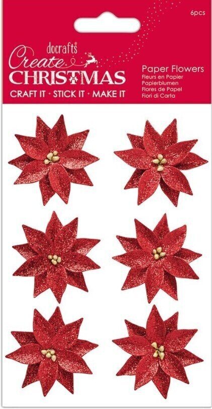 Material Docrafts PMA 157976 Flori de hârtie Poisettia