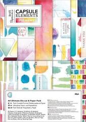 Popierius Docrafts Set Of Papers Boxes Parchment 48 pcs Elements Pigment