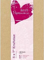Popierius Docrafts Set Of Kraftstax Cardboard Papers 13x18cm 100 pcs