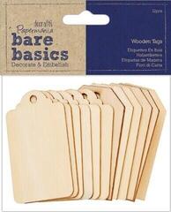 Materiale Docrafts Wooden Decorations Tags 12 pcs