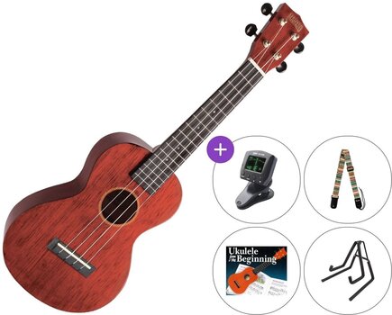 Ukulele concert Mahalo MH2-TWR SET Trans Wine Red Ukulele concert - 1