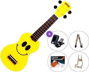 Szoprán ukulele Mahalo U-SMILE SET Yellow Szoprán ukulele