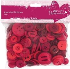 Materiale Docrafts Button Mix 250g Red