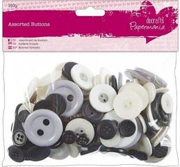 Materiale Docrafts Button Mix 250g Monochrome