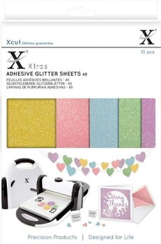 Materijal Docrafts XCU 174407 Šljokice papir 5 pastelnih boja - 1