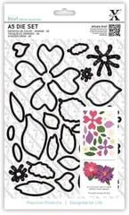 Template Docrafts xcut Templates Flowers 24 pcs