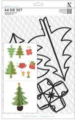 Template Docrafts xcut Templates A4 DIY Christmas Tree 5 pcs