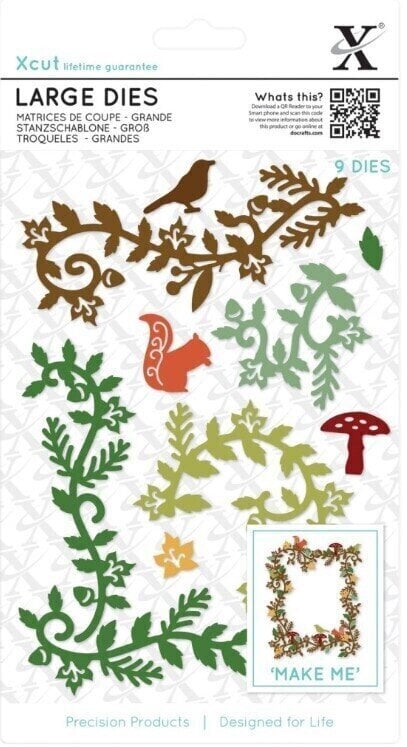 Șablon Docrafts xcut Șabloane Pădure înflorită 9 Bucăți