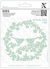 Embossing Docrafts xcut Embossing Template Wreath With Birds