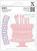 Embossing Docrafts xcut Шаблон для тиснення Торт на день народження