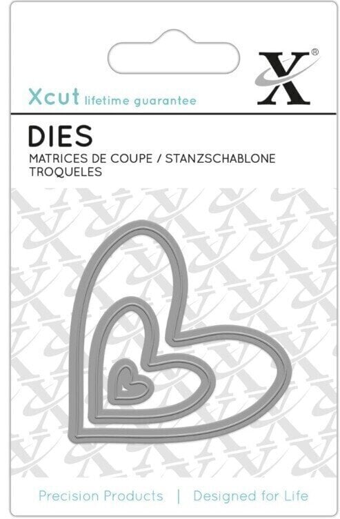 Šablona Docrafts xcut Šablone Srca 3 kom