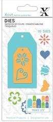 Mal Docrafts xcut Metal Cutting Dies S Floral Gift Tags 11 pcs
