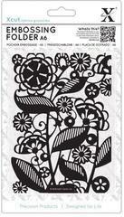 Embossing Docrafts xcut Embossing Folder Folk Flowers