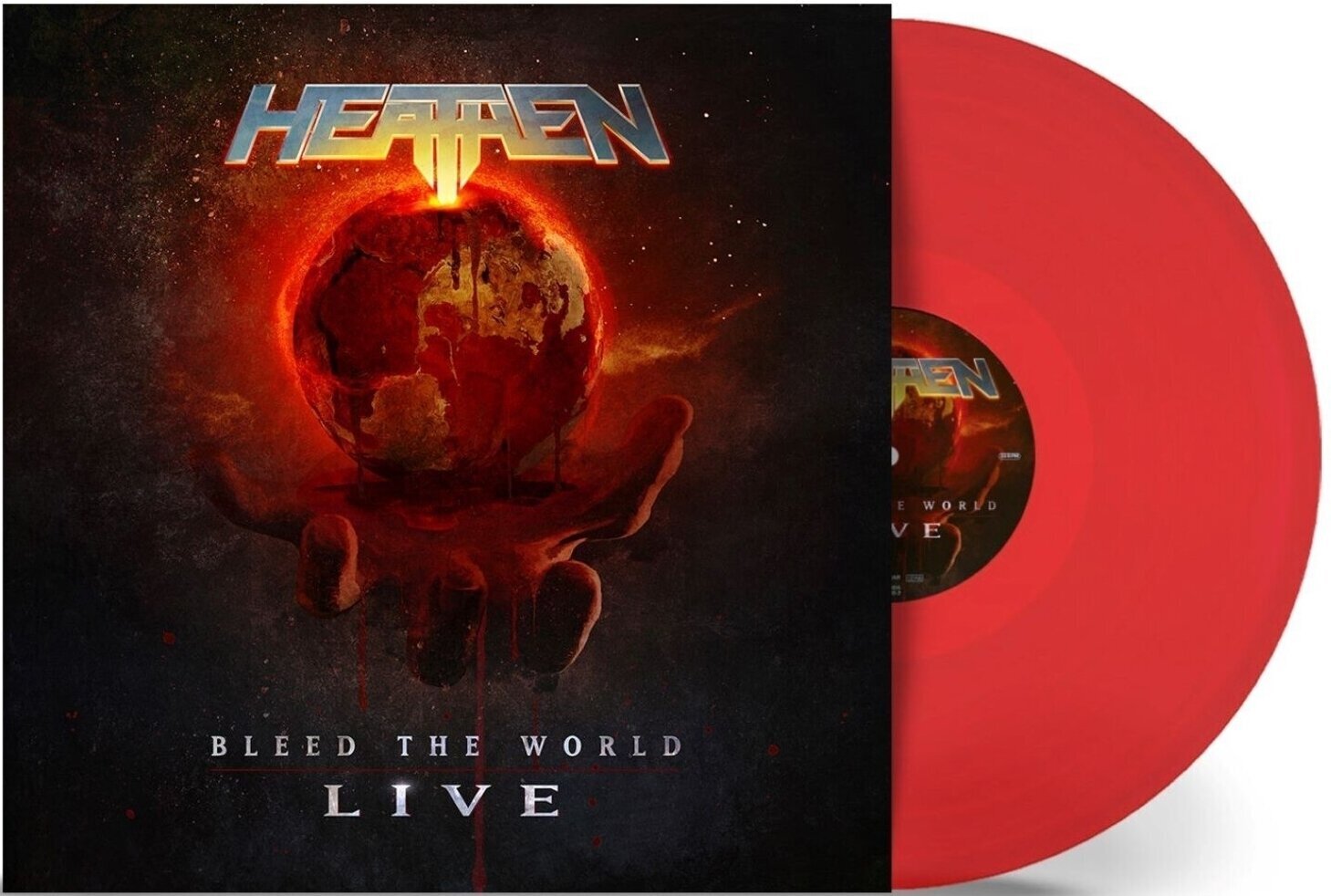 LP ploča Heathen - Bleed The World - Live (Limited Edition) (Transparent Red Coloured) (LP)