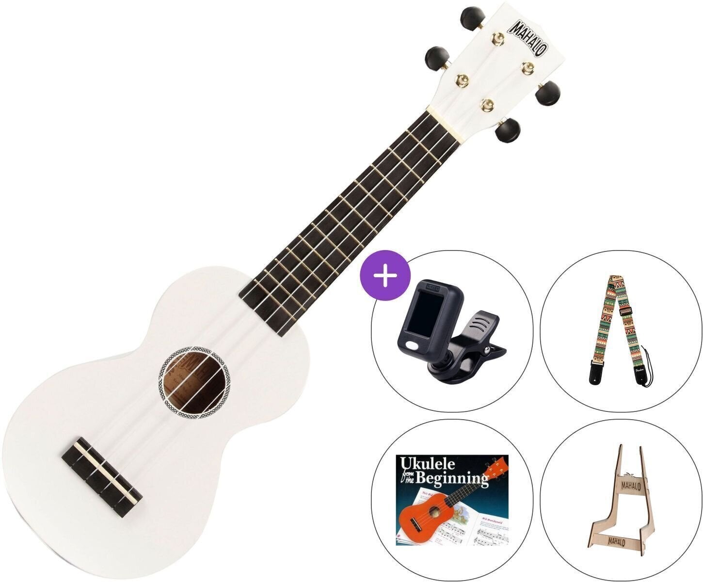 Σοπράνο Γιουκαλίλι Mahalo MR1 SET White Σοπράνο Γιουκαλίλι