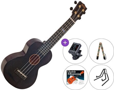 Concert Ukulele Mahalo MH2WTBK SET Transparent Black Concert Ukulele - 1
